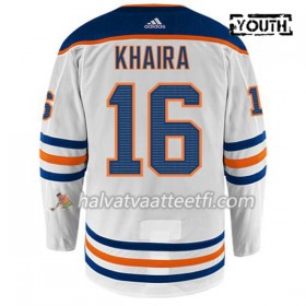 Lasten NHL Edmonton Oilers Pelipaita JUJHAR KHAIRA 16 Adidas Valkoinen Authentic